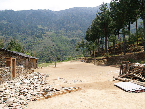 Pictures of volleyball courts outdoor volleyball courts rural city of Buspa volleyball court photos by Steve Hicks