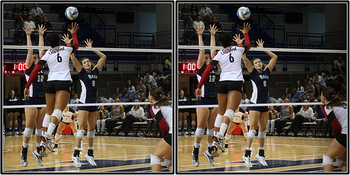 The tip is an alternative to a hard hit and becomes an effective option when the spiker wants to finesse the ball over the block.

(pac12stanfordhittertippingbehindtheblockbymichaelejohnston.jpg)