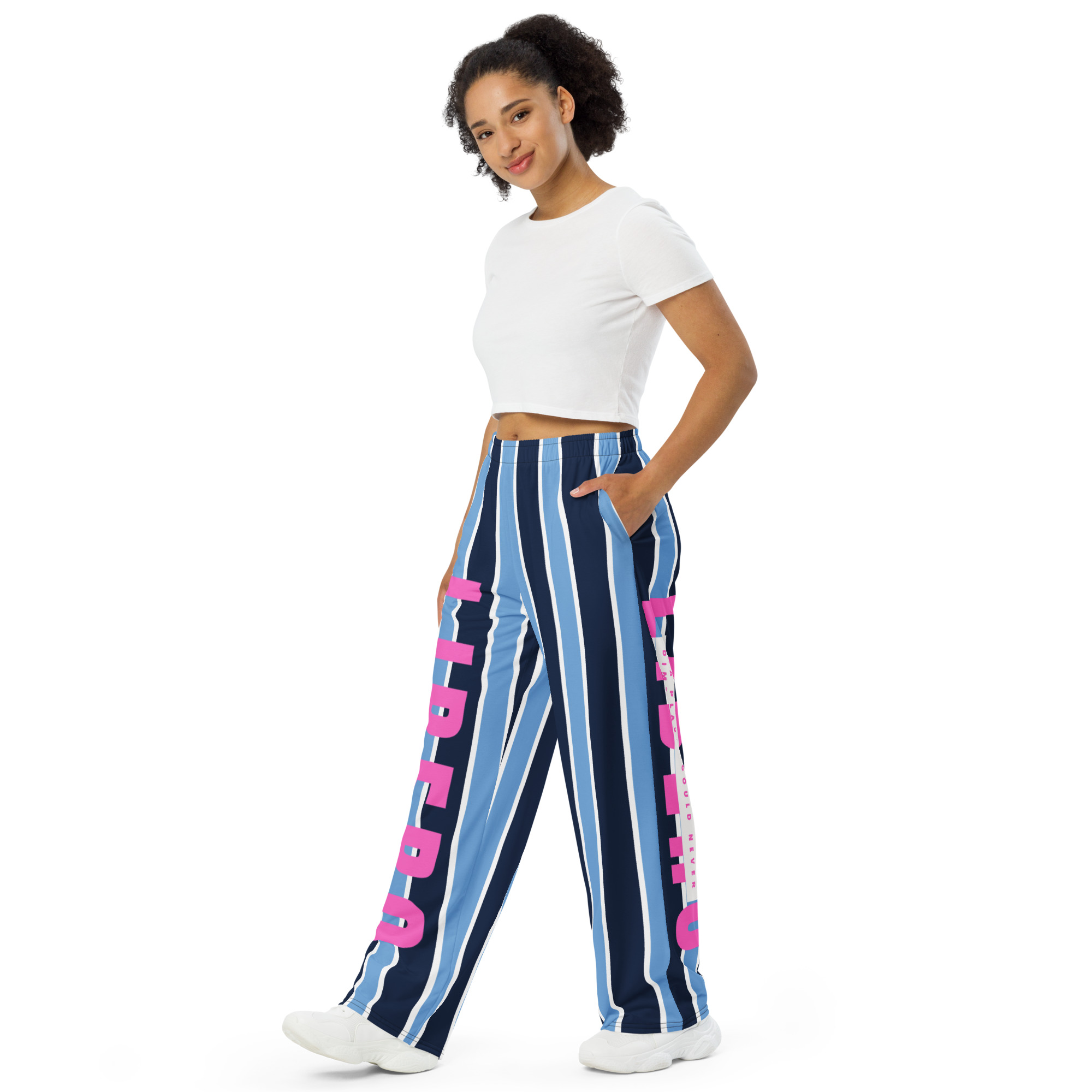 These volleyball pajama pants have stretch, they're comfortable, and the breathable nature makes them perfect for any physical activity, including yoga, weightlifting and cardio sessions.