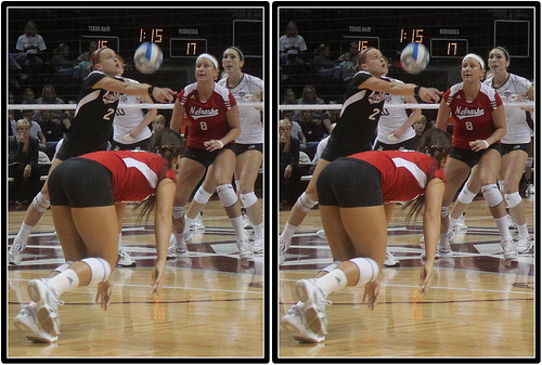 The volleyball hit. The bump is an underhand contact made by clasping the wrists of both arms together to create a "platform" used to contact the bottom of a ball.