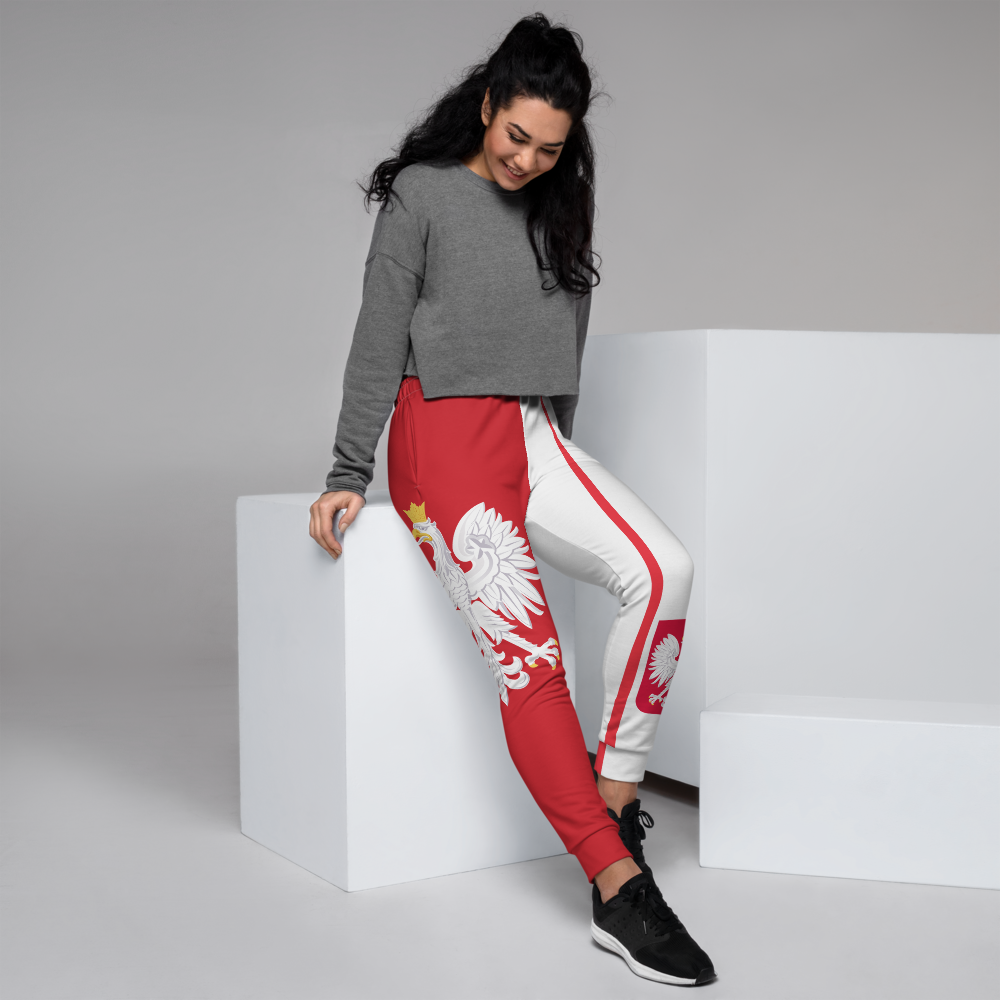 Jogger Pants For Girls Inspired by the flag of Poland