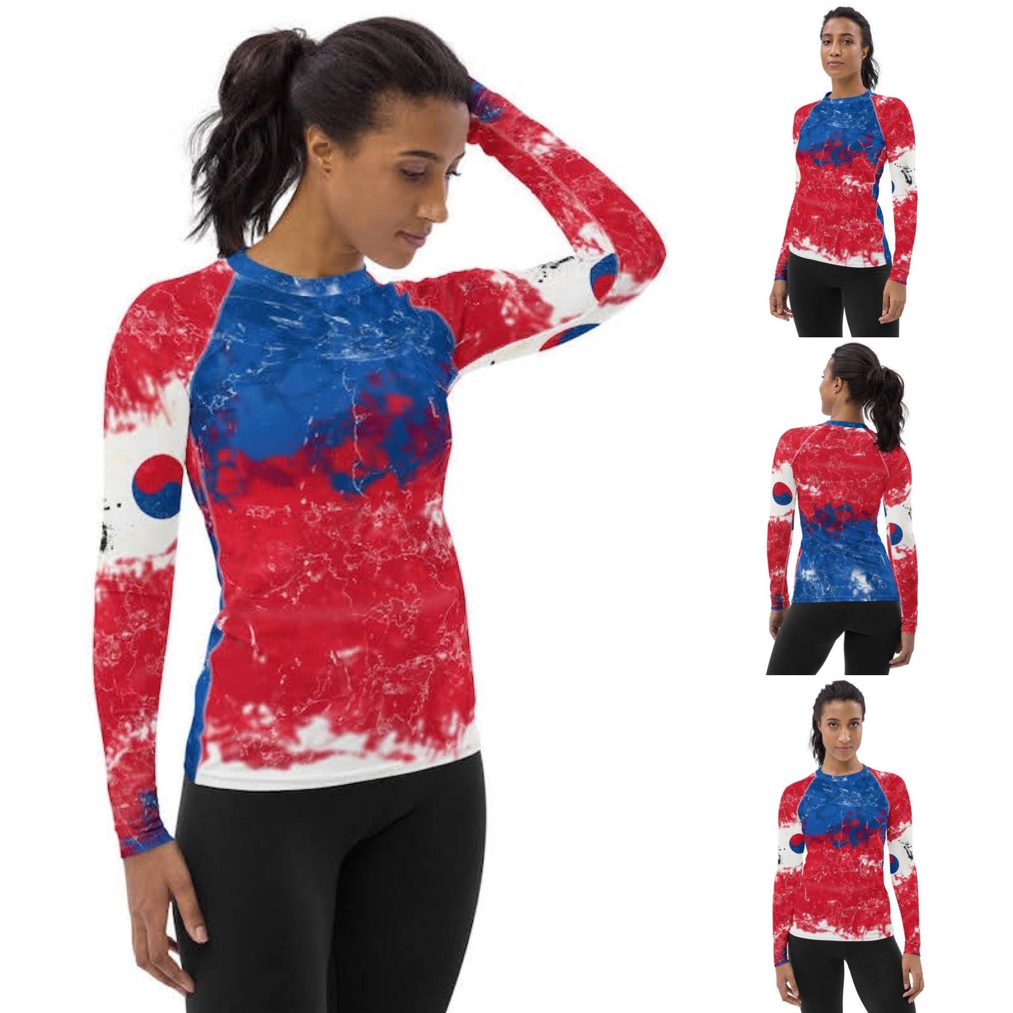 I really want these volleyball workout outfits to stand out in a crowd.
Many of the designs...feature the principal colors of a country's flag
