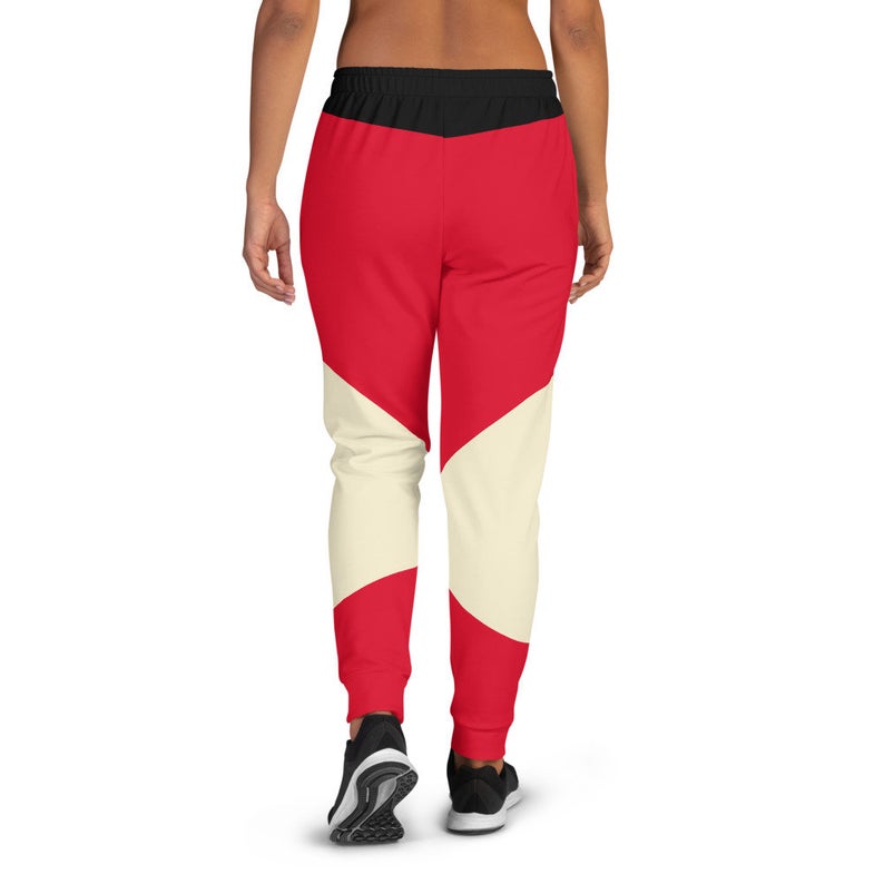 The Best Jogger Pants For Travel Are The Most Comfortable Sweatpants with Pockets with designs inspired by the Tokyo Olympics World flags..(Russia flag inspired joggers)..Click to shop on Etsy.