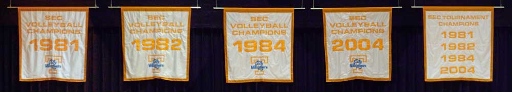 April Chapple's Lady Vol 1981 - 1984 UT team is the winningest team in Tennessee history winning three SEC championships in four years.