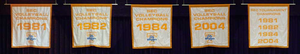 April Chapple's Lady Vol 1981 - 1984 UT team is the winningest team in Tennessee history winning three SEC championships in four years.