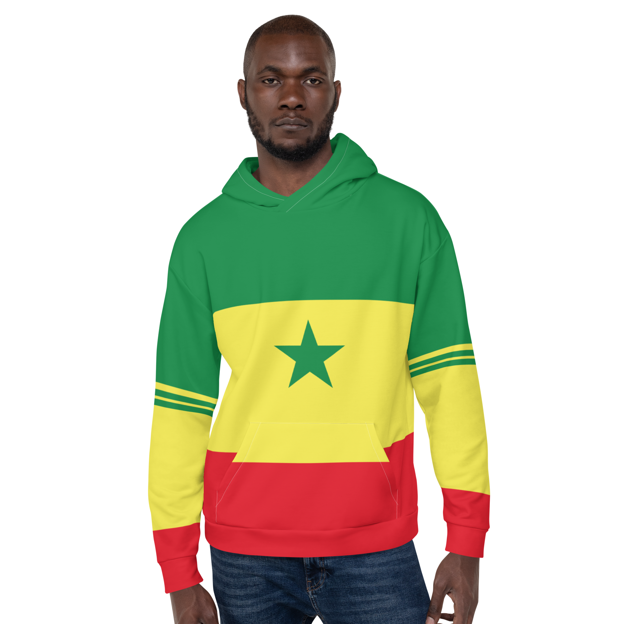 Senegal Flag Inspired volleyball sweatshirt designs sold in my Volleybragswag Etsy shop.