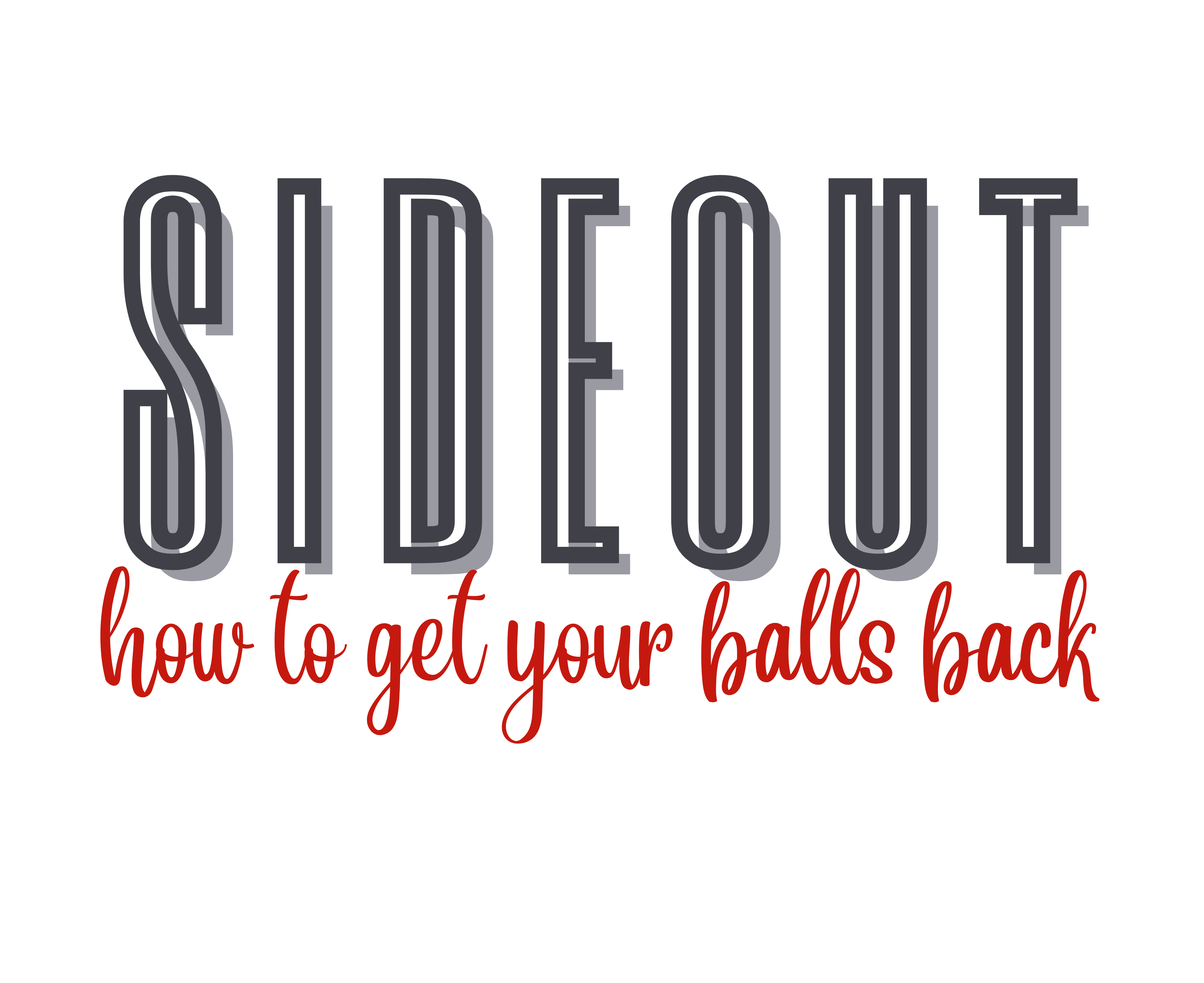 SIDEOUT How to get your balls back. 

The act of winning a rally when your team is not serving is one of the most commonly used volleyball slang terms which is called a sideout.