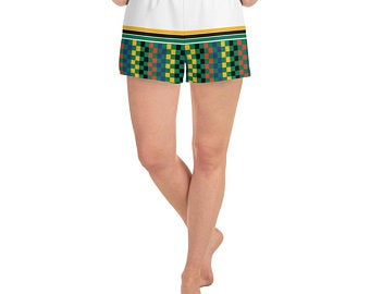 South Africa Flag Inspired                     Sports Bra and Shorts Outfits