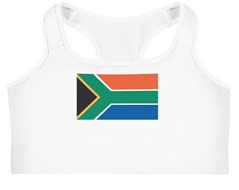 South Africa Flag Inspired                     Sports Bra and Shorts Outfits