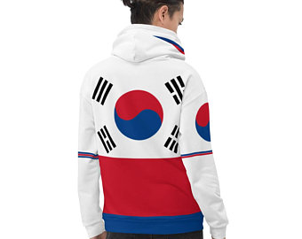 My colorful country flag inspired unisex oversized volleyball team hoodies by Volleybragswag are now sold on ETSY and are inspired by flags from Japan, Poland, like this volleyball design from South Korea.