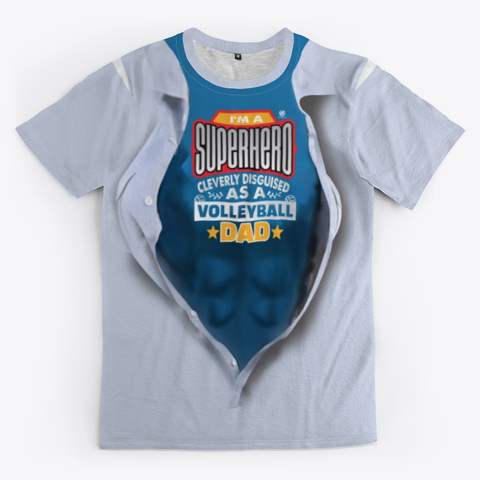 The Volleyball Dad
Super Hero Volleyball Shirt White