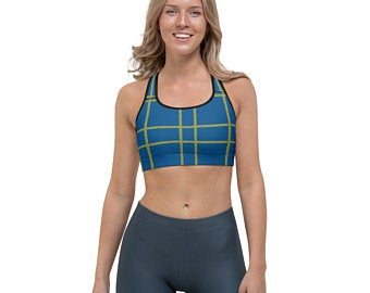 This gorgeous sports bra is made from moisture-wicking material that stays dry during low and medium intensity workouts.