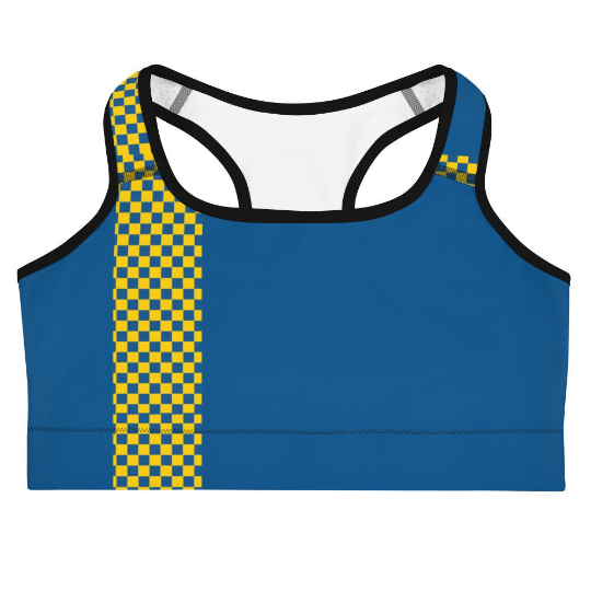 The designs for our Sweden flag inspired sports bra and shorts sets come in amazing patterns and trendy designs which make for really cute volleyball outfits.