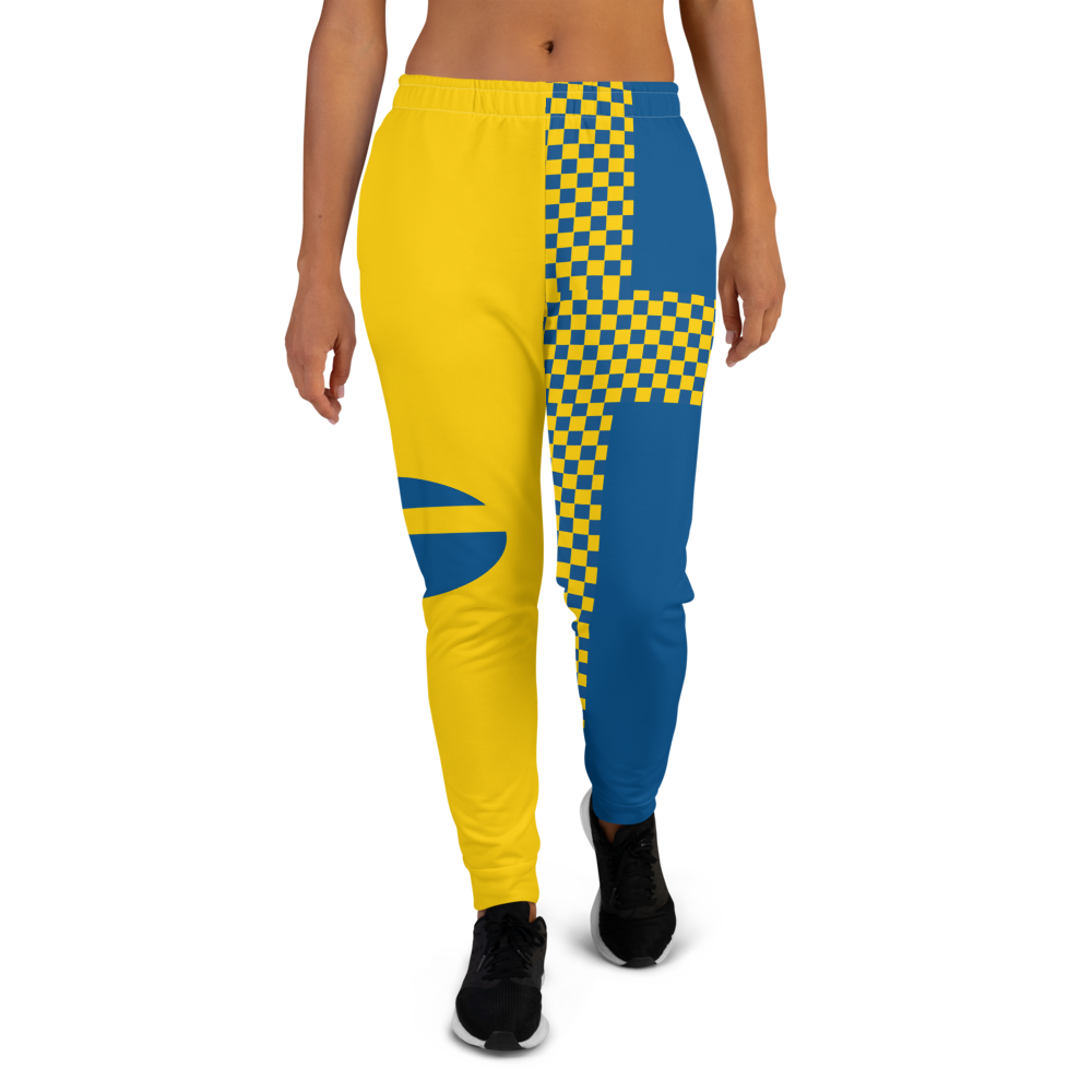 Jogger Pants For Girls Inspired by the flag of Sweden