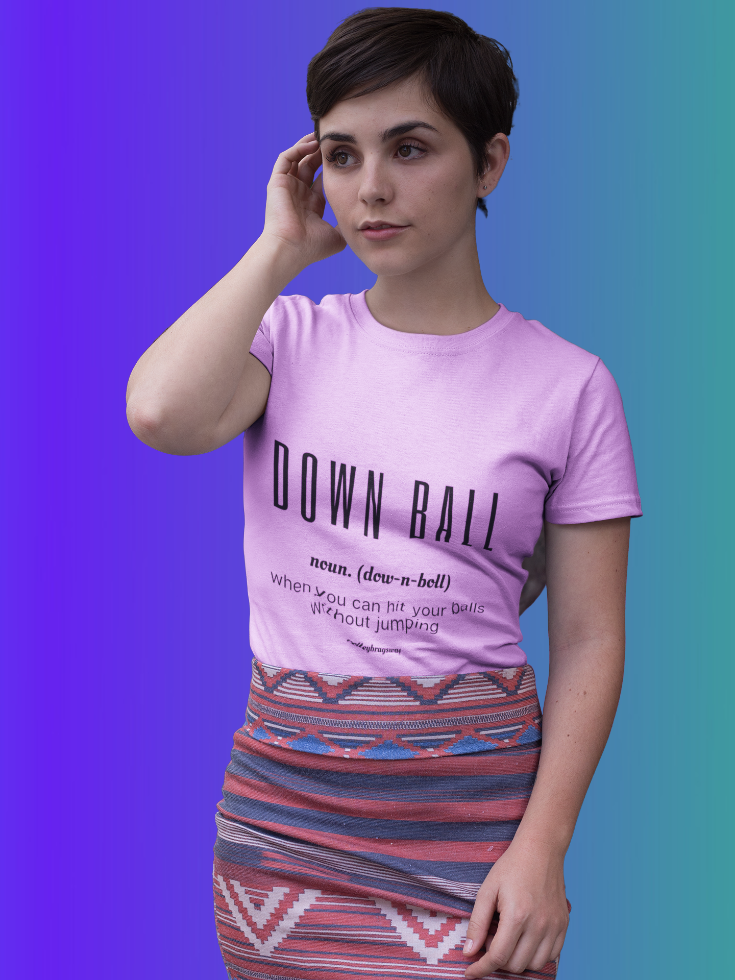 I created a line of cool volleyball shirts by Volleybragswag which combine popular volleyball slang that players know with the plural form of the word "ball."