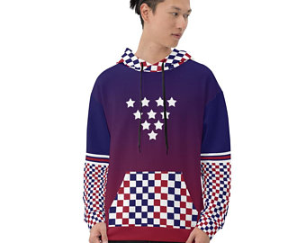 My colorful country flag inspired unisex oversized volleyball hoodies by Volleybragswag are now sold on ETSY and are inspired by flags from Japan, Poland, like this volleyball design from USA.