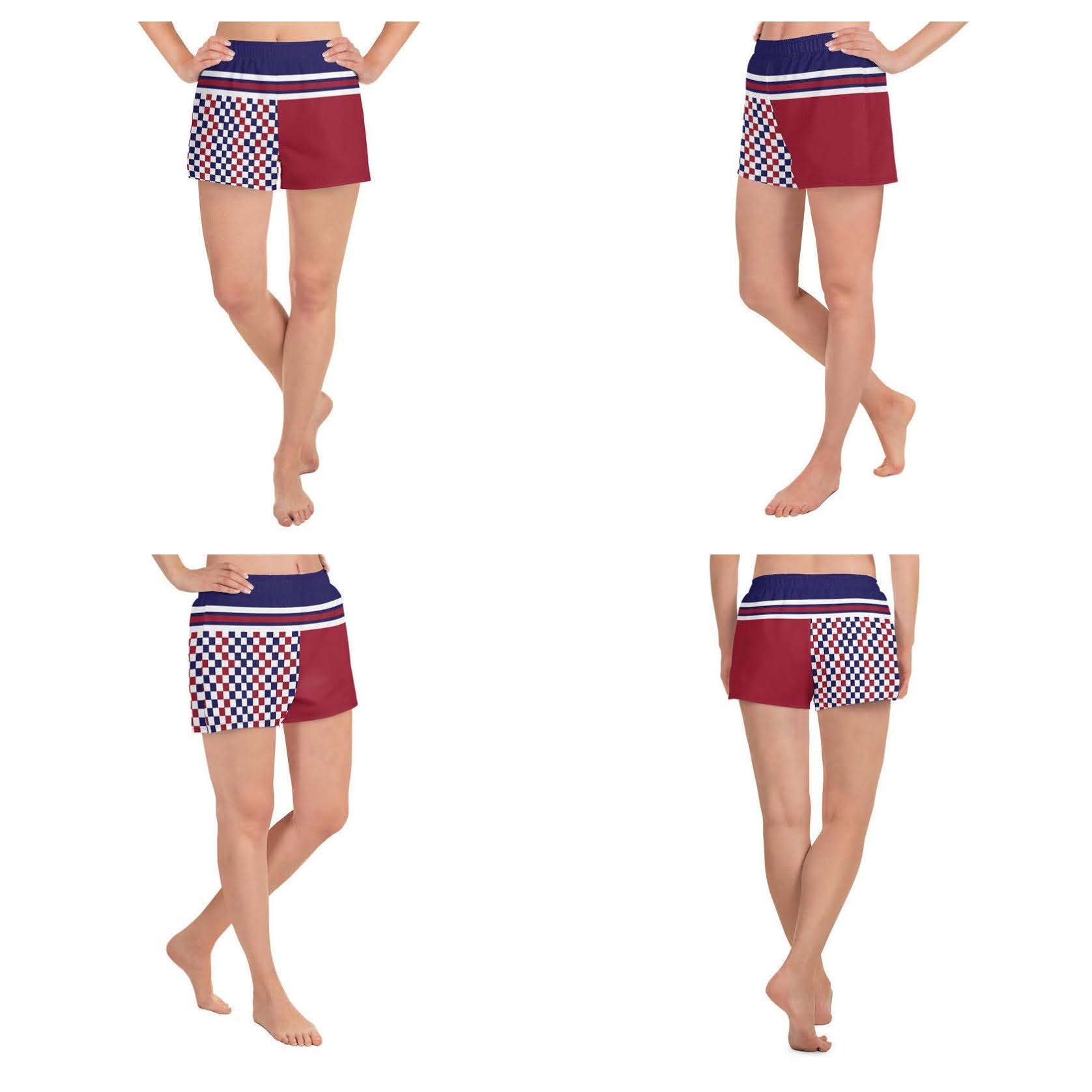 USA red white and blue volleyball coverup shorts