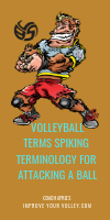 Volleyball Terms Spiking Terminology For Attacking A Volleyball by April Chapple
