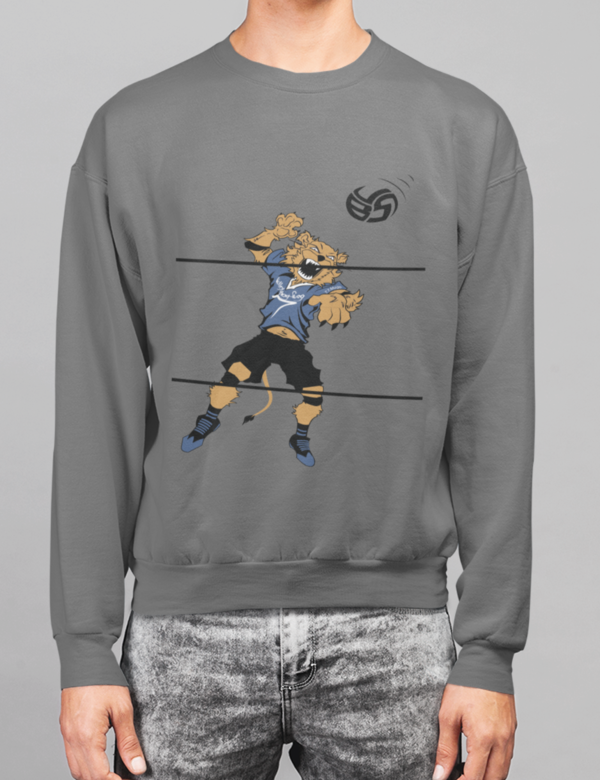 Volleybragswag designed Amazon Sweatshirts featuring T.T MUGB aka Things That Make U Go Boom left side hitter are unisex and available on Amazon Prime at $35.99