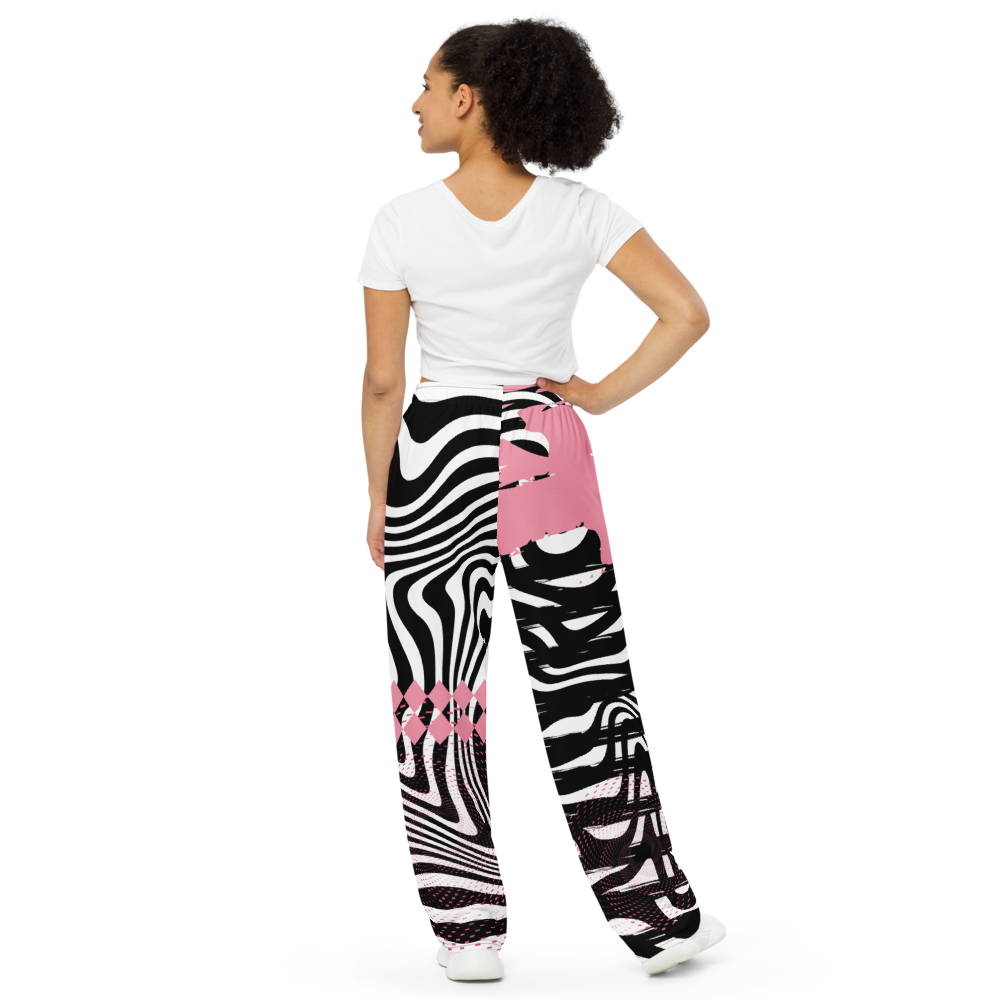 My Volleybragswag on ETSY line of wide leg pajama pants for volleyball players are funky, colorful and inspired by zebras and kaleidoscopes,
(That's crazy inspo, right?)
That creative thinking is what makes them a total upgrade from the plain old flannel pants you've been wearing. Out with old and in with the new!