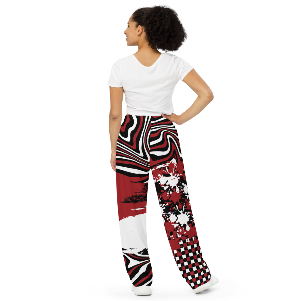 My Volleybragswag on ETSY line of wide leg pajama pants for volleyball players are funky, colorful and inspired by zebras and kaleidoscopes,
(That's crazy inspo, right?)
That creative thinking is what makes them a total upgrade from the plain old flannel pants you've been wearing. Out with old and in with the new!