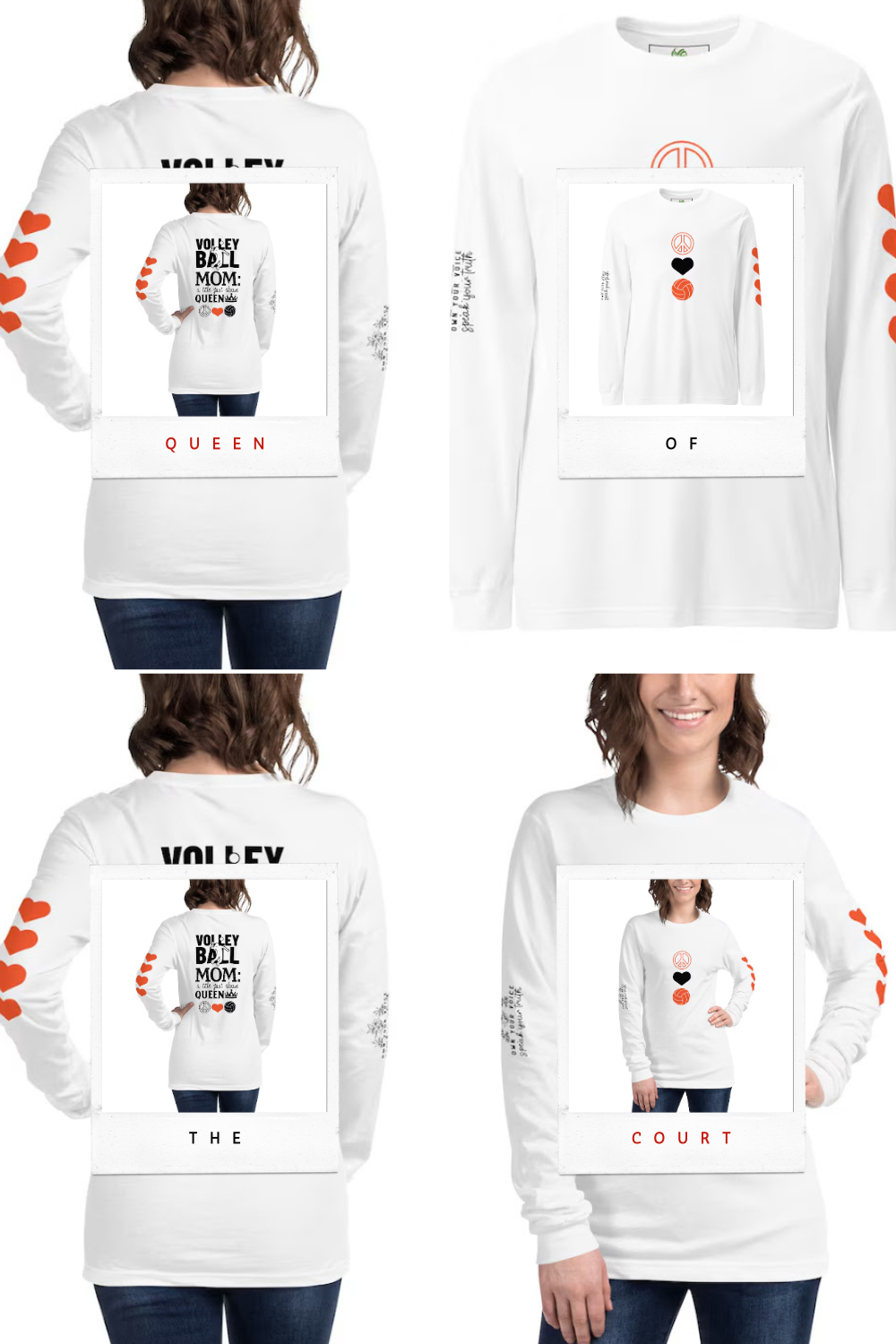 Chapple’s “Peace Love Volleyball” shirts also contribute to the players’ physical and mental well-being.