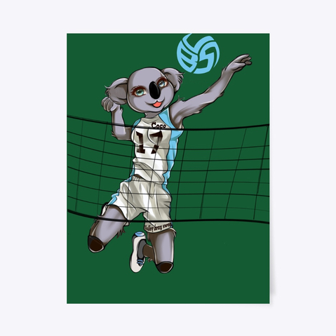 Volleybragswag  Volleyball Posters Feature Coco the Koala