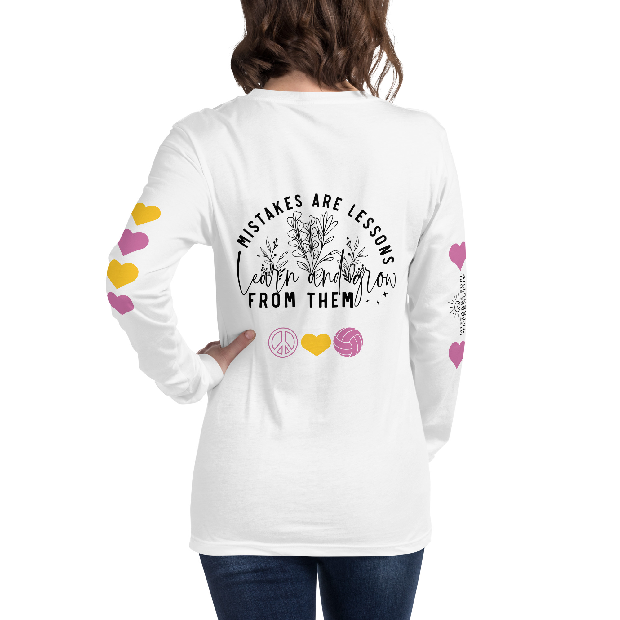 Volleyball Quote Shirts Available at Volleybragswag on Etsy. Mistakes Are Lessons Learn From Them. Click to shop!