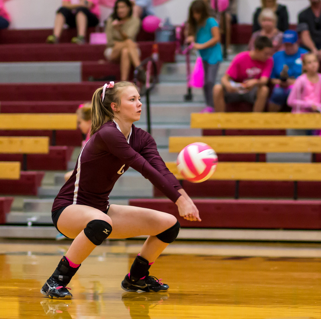 10 Volleyball Serve Receive Tips: Straight elbows maintain a wider platform, giving you maximum control of the ball (Ralph Arvesen)