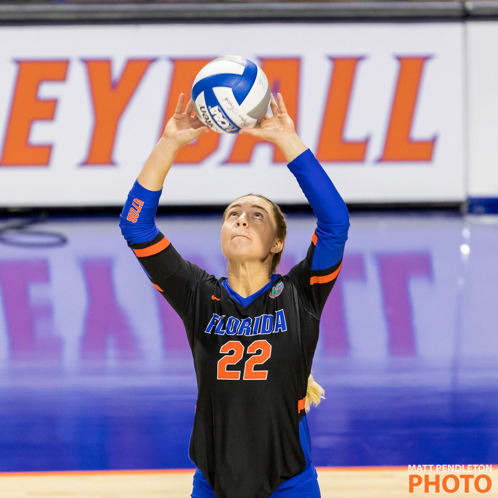 "Celebrate your successes as a setter, but also learn from your failures – they are stepping stones to improvement."
(Florida Gators Volleyball Setter Matt Pendleton photo)