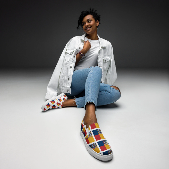 Team these fun and fashionable ladies canvas slip-on shoes with your favorite pair of jeans, cool colorful joggers,  volleyball shorts or dresses, and create an effortlessly chic fashion statement.