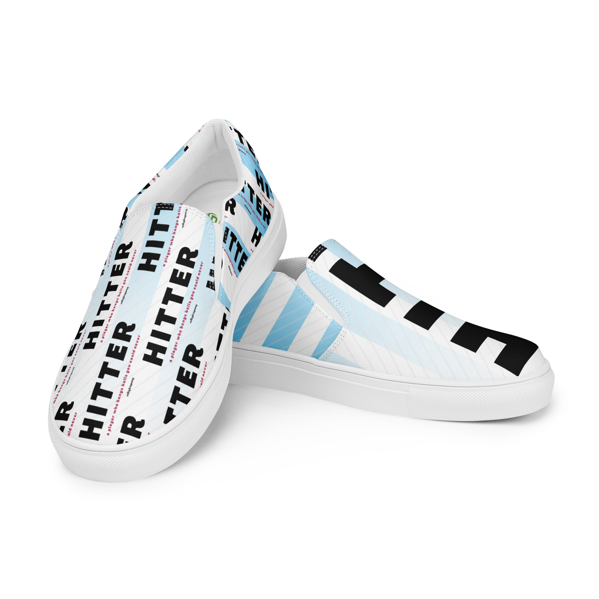 My HITTER womens canvas slip on shoes are the kicks for this summer, perfect for indoor and beach players..the ones that easily fit in your Volleybragswag gym bag and go stylishly from sand court or indoor court to the car and back.
