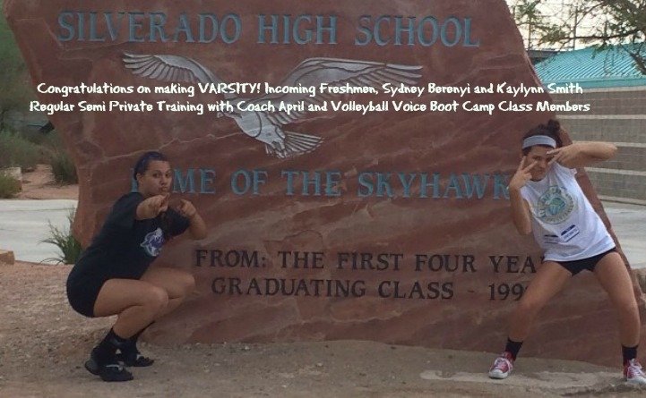 2017 Nevada State Gatorade Player of the Year Sydney Berenyi and Silverado teammate Kaylynn Smith have been Boot Camp class regulars and/or semi private training clients for five years.