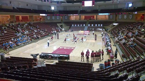 Volleyball Court Size: College of Charleston TD Arena Home Court photo by SC Petrel