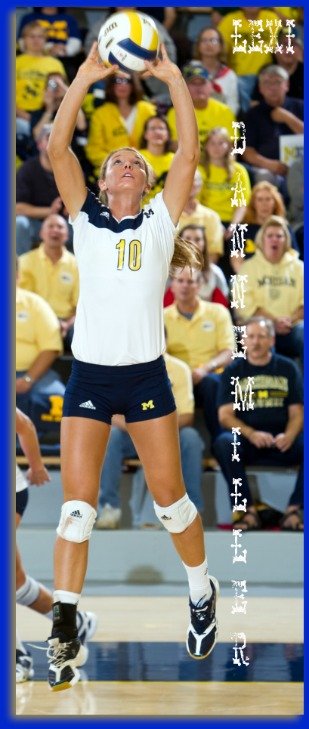 Learn how to set a volleyball: Lexi Dannemiller Michigan setter