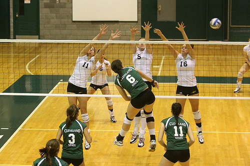The hitter is now forced to hit over the block, outside the block, or try to wipe the ball off of the outside blocker's hands in an attempt to score a point or win a side out.