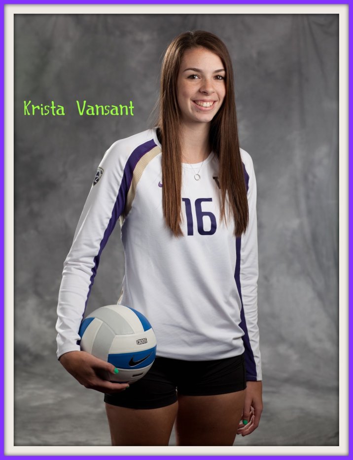Krista Vansant was named to the Volleyball Magazine All American list in 2013 after being one of the most dominant college volleyball players at the University of Washington
