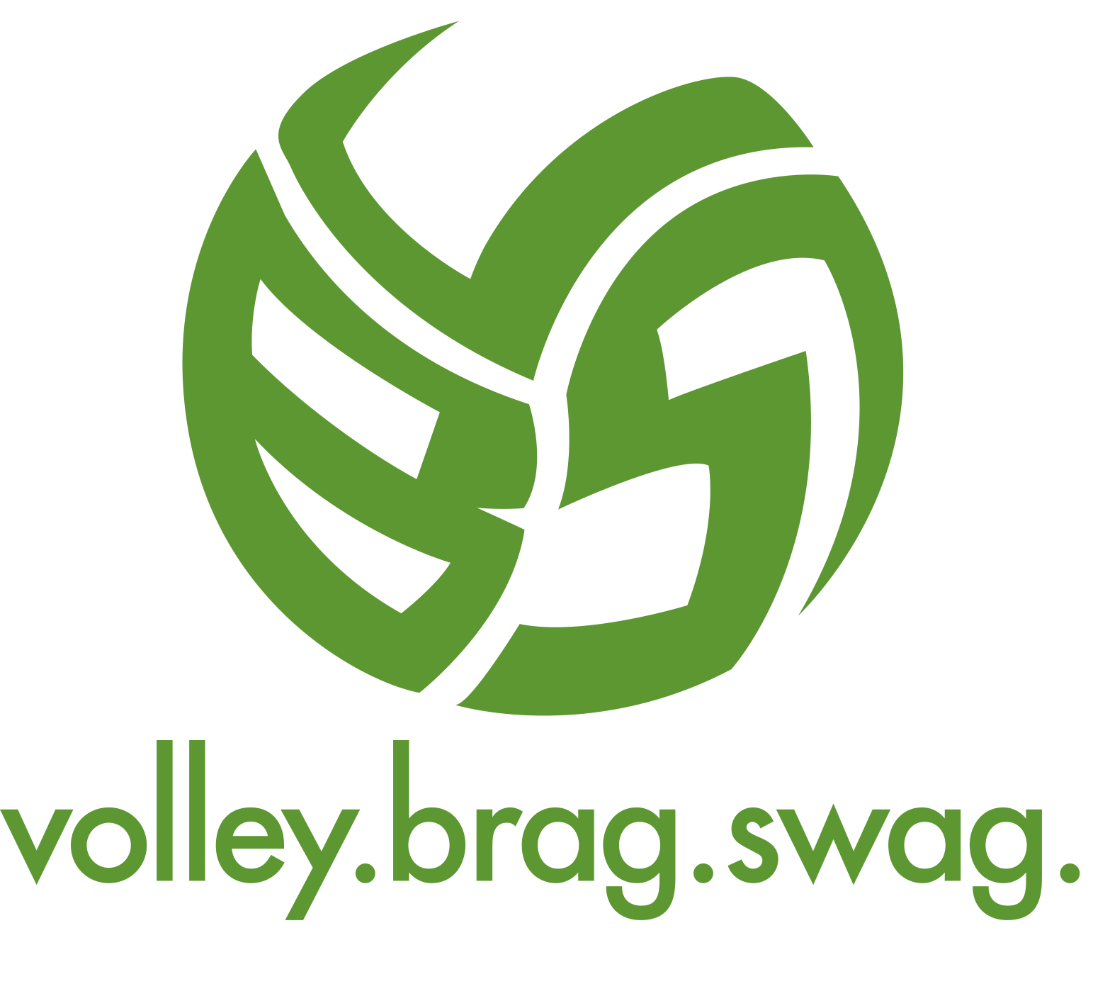 Volleyball T-Shirt Design By Volleybragswag Is Beast Inspired Attire created in 2013 by April Chapple. The Volleybragswag ball logo design.