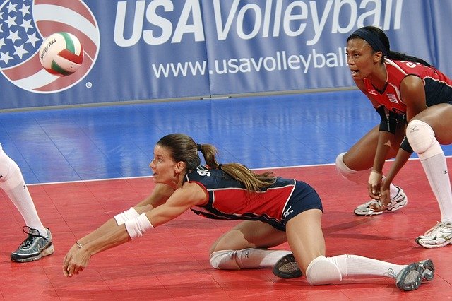 There are several strategies you can use when playing volleyball to slow down or speed up the the rhythm of a game. (Stacy Sykora, USA Libero)