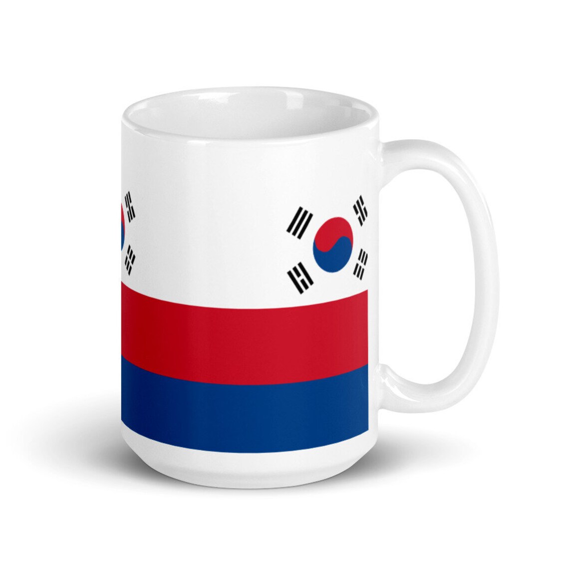 Gifts for volleyball players - Mugs inspired by the flag of Korea by Volleybragswag.