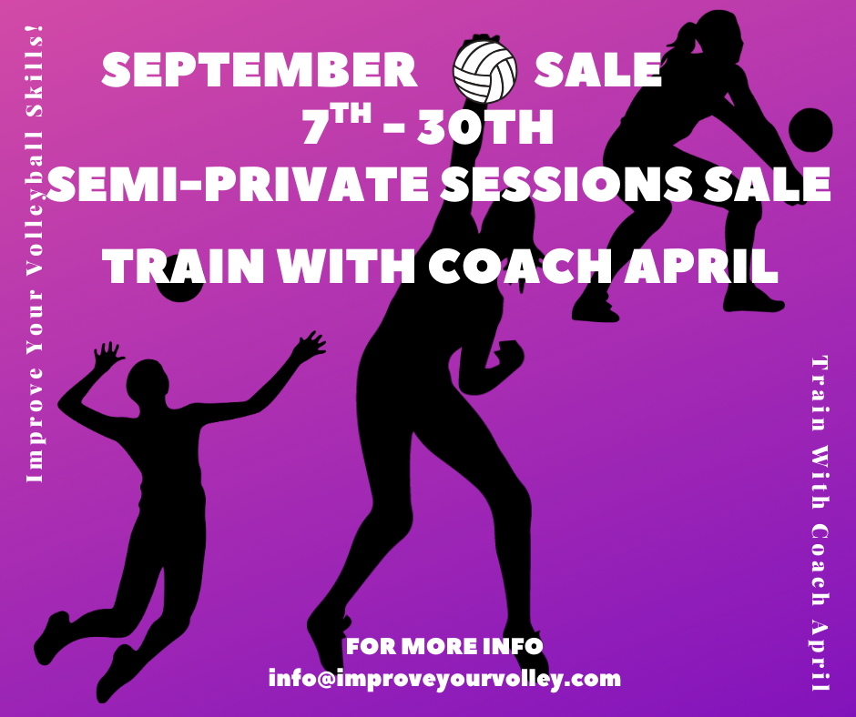 September Semiprivate Sessions Sale- Get ready for club season with Coach April