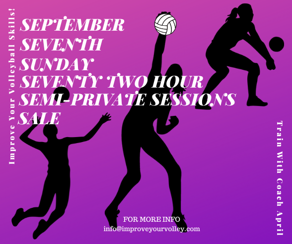September Seventh 72-HR Semi-Private Sessions Sale