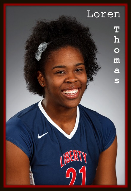 Meet Loren Thomas middle blocker volleyball hitter for Liberty University.