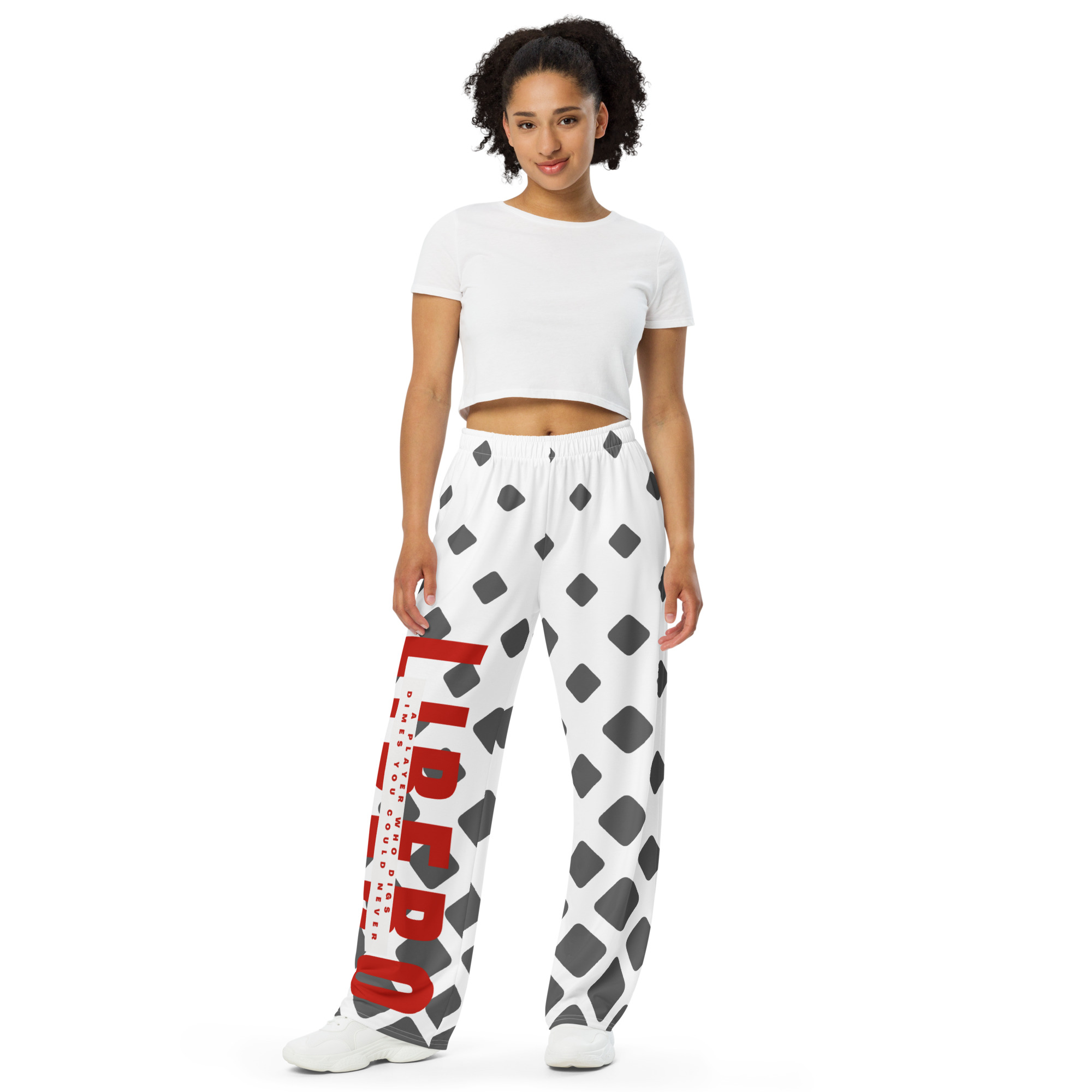 dk grey white and red girls cropped libero pj pants