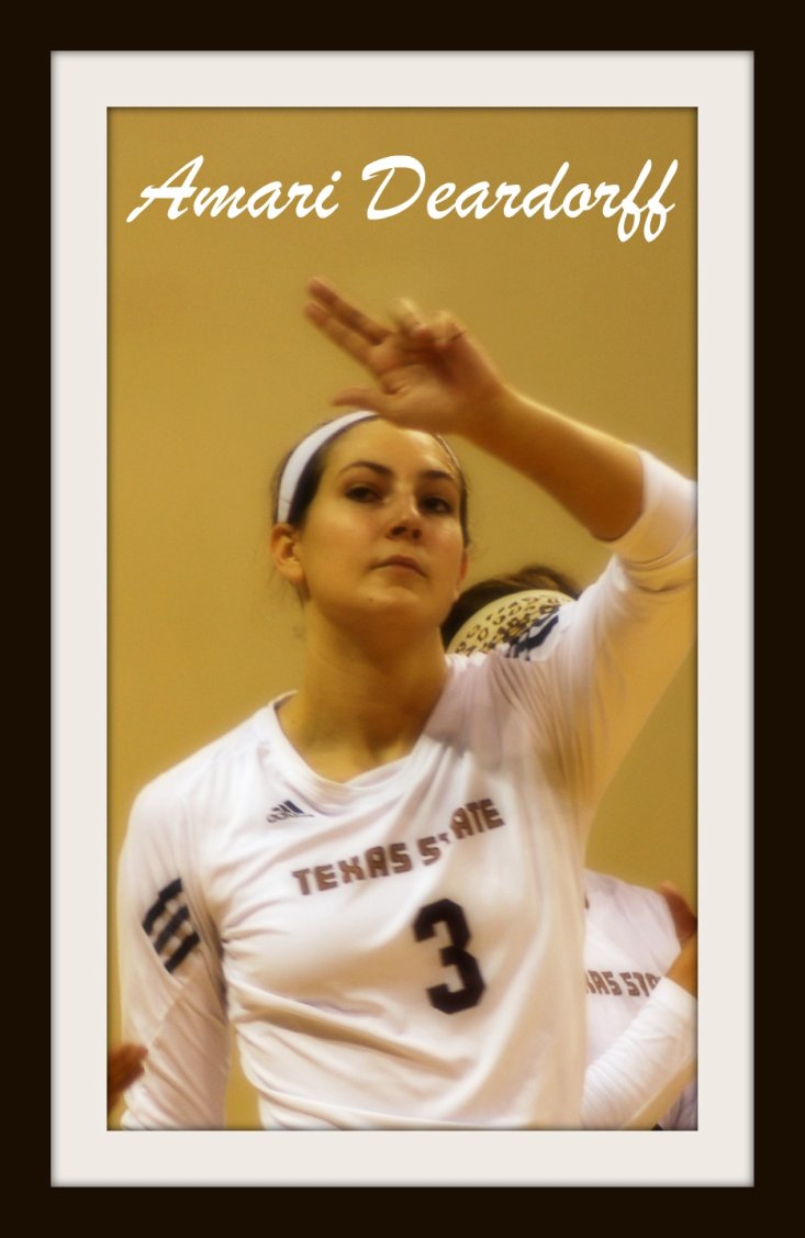 Amari Deardorff the best opposite volleyball hitter on Texas State