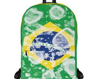 Really cute back to school backpacks inspired by the flag of Brazil. Available on ETSY in my Volleybragswag shop. Get yours today!