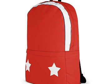 Really cute back to school backpacks inspired by the flag of Puerto Rico. Available on ETSY in my Volleybragswag shop. Get yours today!