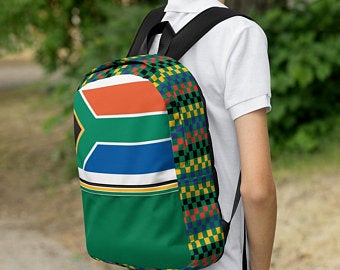 Really cute back to school backpacks inspired by the flag of South Africa. Available on ETSY in my Volleybragswag shop. Get yours today!