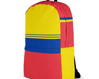 Really cute back to school backpacks inspired by the flag of Venezuela Available on ETSY in my Volleybragswag shop. Get yours today!