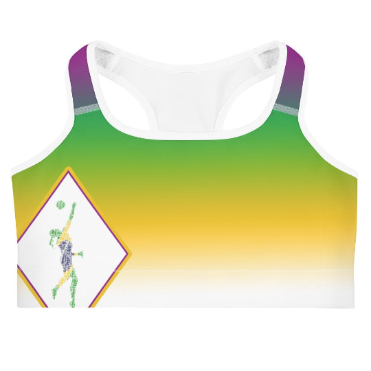 Yellow Sports Bra and Shorts Set (sold separately) inspired by the Brazilian Flag